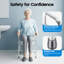 Siège de toilette surélevé réglable avec coussin