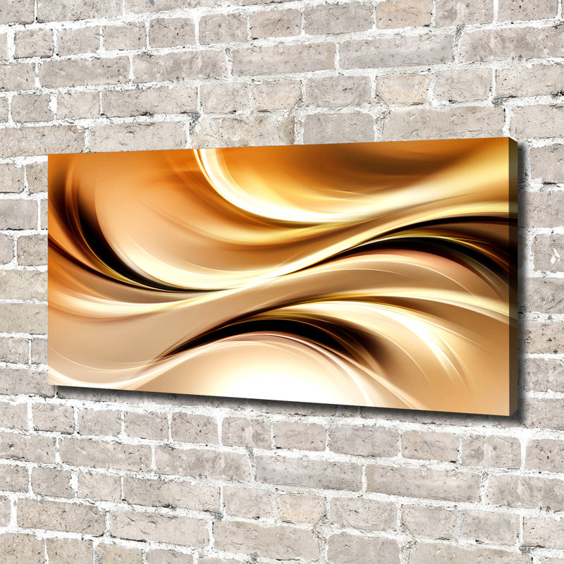 Abstract waves 1 Piece Wall Art, 70cm H x 140cm W x 2cm D, Canvas