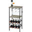 Adryonna 12 Bottle Floor Wine Bottle & Glass Rack in-1358804889