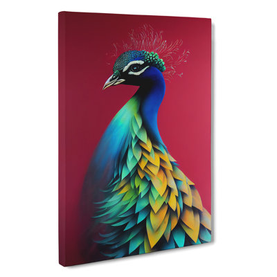 Peacock Beauty - Wrapped Canvas