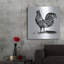 August Grove® «Rooster Ready» par Art Licensing Studio, art mural en métal-129012743