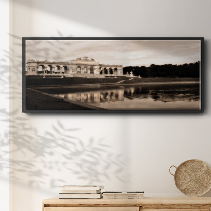 Gloriette Schonbrunn- Framed Canvas, 24" H x 60" W