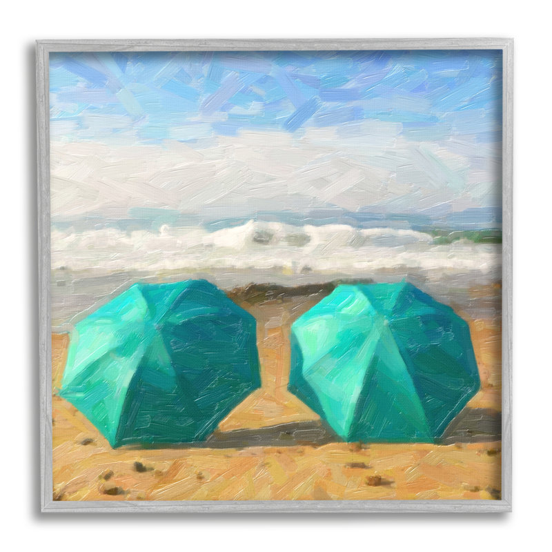 Duo de parasols de plage par Graffi * Tee Studios, H 12 po x l 12 po x P 1,5 po, Estampe numérique Farmhouse