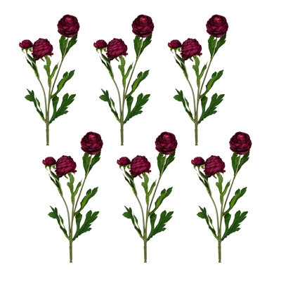 Ensemble de 6 fleurs de bouton d'or Audet