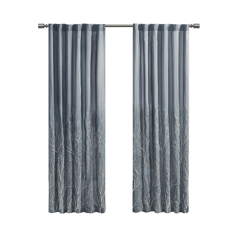 Curtain Panel(Only 1 Pc Panel), Brown, 50" W x 84" L