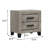 Nightstand, Light Gray Finish