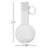 Bentina 3.7'' H Glass Tabletop Candlestick