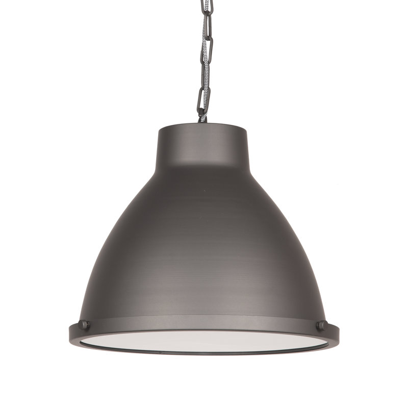 Andromeda 1 - Light Dome Pendant, Burned Steel