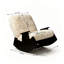 Chaise berçante moderne en sherpa moderne