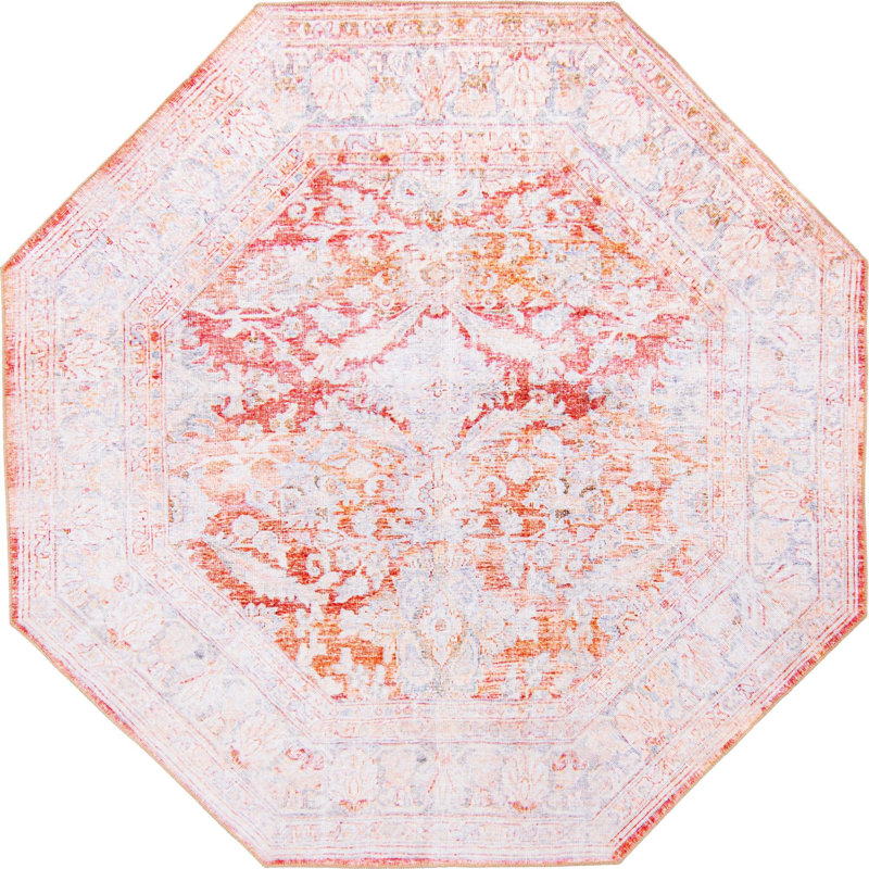Mcclamma Chenille Oriental Indoor Rug, Octagon 7'6"