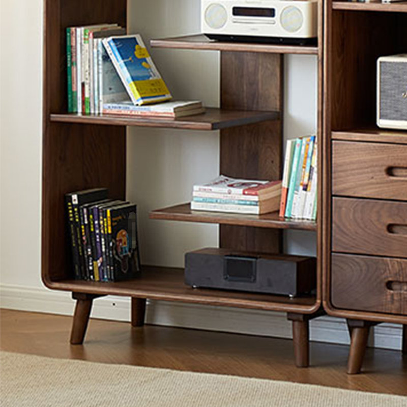 American style solid wood practical bookcase