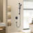 26” Height Adjustable Solid Brass 1.8 GPM Rainfall Handheld Shower Head-79849067