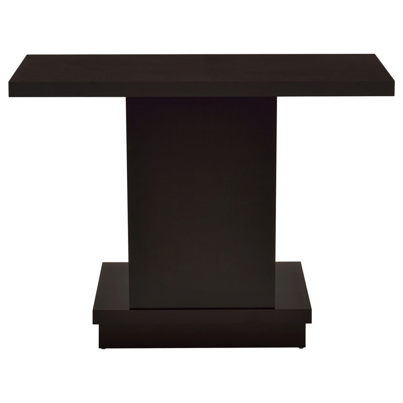 Engineered Wood Pedestal Console Table