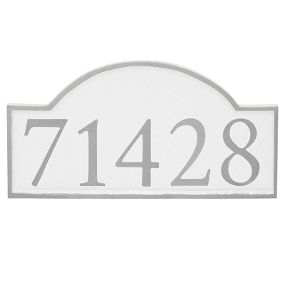 Plaque d'adresse murale 1 ligne Soft Serif