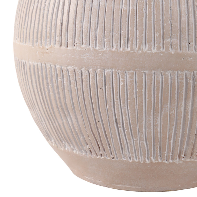 Vase en terre cuite de poterie décorative moderne Kenith - Élégante pièce décorative faite à la main pour un décor contemporain