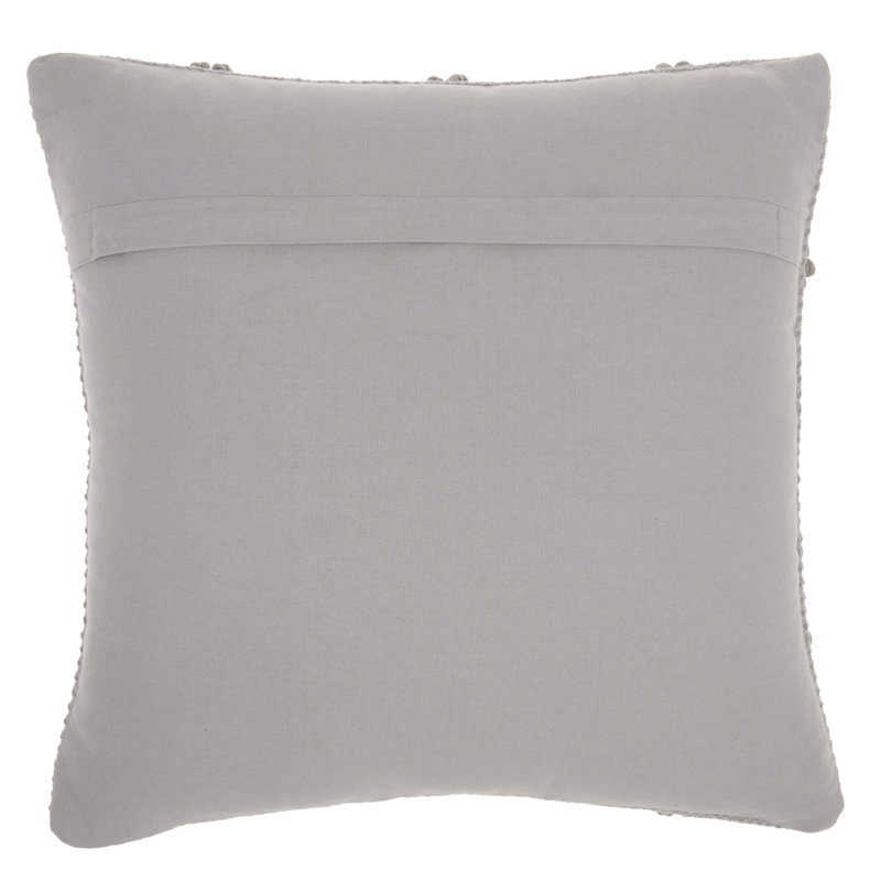  Housse de coussin carré et insert, Gris clair