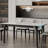Sintered Stone Table White Ash Seating Set