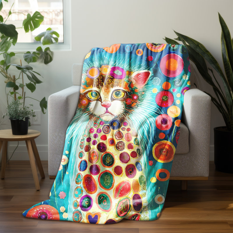 Throw Blanket, 80" L x 68" W
