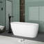 Baignoire de trempage autoportante en acrylique de 58,5 po x 28,08 po-92361350