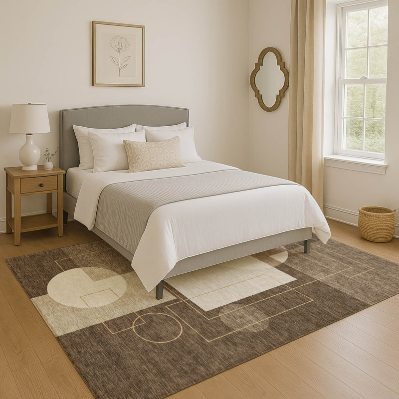 Tapis lavable à la machine de qualité supérieure Mayfield AMF2500, Chocolat, 9 pi x 12 pi
