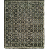 Kamila Wool Geometric Area Rug in Blue