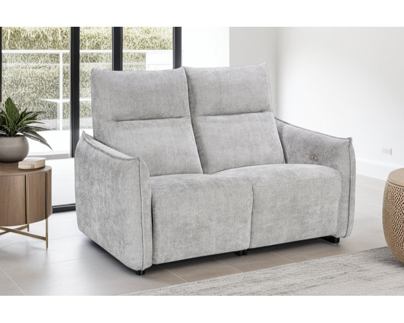 Chenille Electric Reclining Sofa, 2