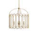 4 Light Metal Dimmable Geometric Chandelier