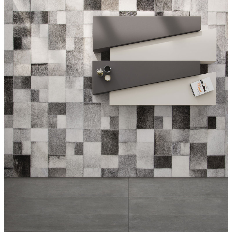 Table basse Ayobola, Gris mouette foncé / gris château