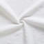 Elegant White Fabric Upholstered Bed With Nice Wood Grain Textured Solid Wood Base Frame,White,King