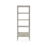 Bertram Solid Wood Etagere Bookcase