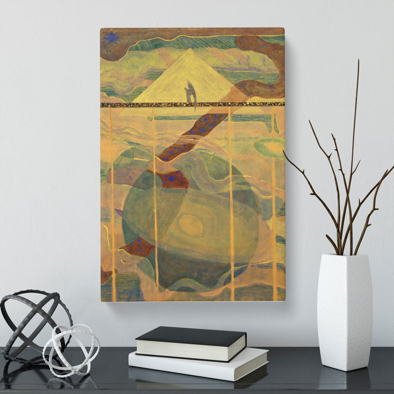 Sonata of the Stars by Mikalojus Konstantinas - Wrapped Canvas Painting, 50cm H x 35cm W x 3cm D