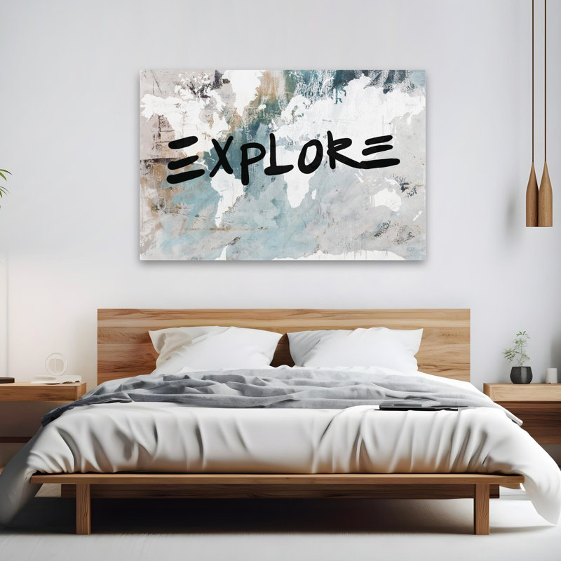Explorez la carte du monde neutre - Sid29376 Sid29377 Abstrait noir, H 60 po x l 40 po