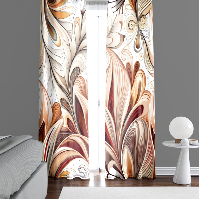 Paire de rideaux semi-transparents Aidelyn, L 56 po x L 78 po