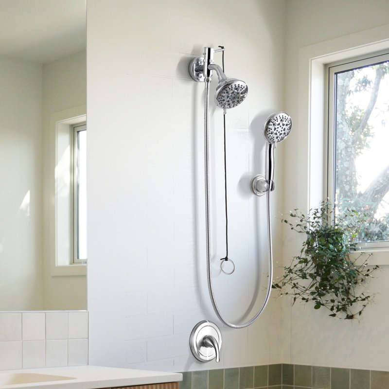 2-in-1 Dual Shower Head with 8 modes