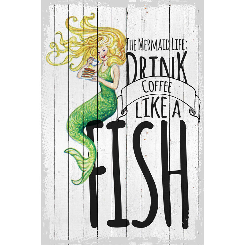 The Mermaid Life - Wrapped Canvas Print, 76cm H x 51cm W