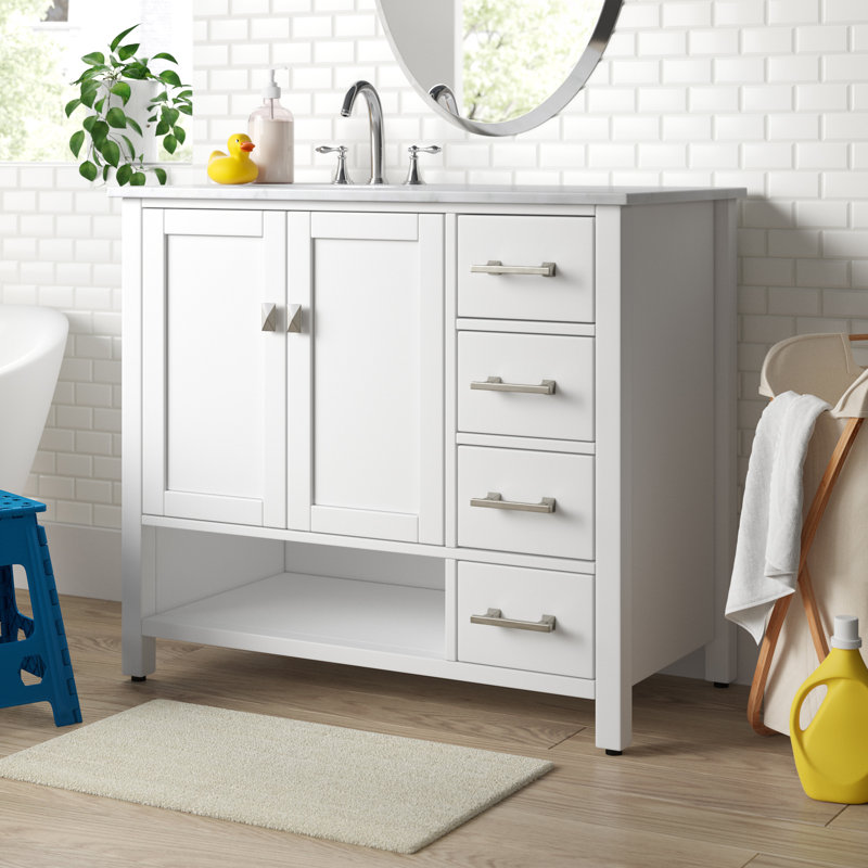 Ensemble de meuble-lavabo simple 42 po Skye, Blanc