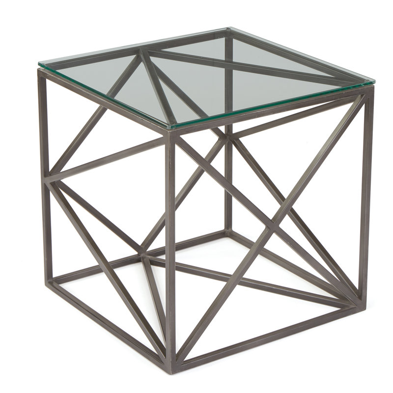 Armistead Glass Top End Table