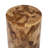 Solid Wood Patchwork Round Drum End Table