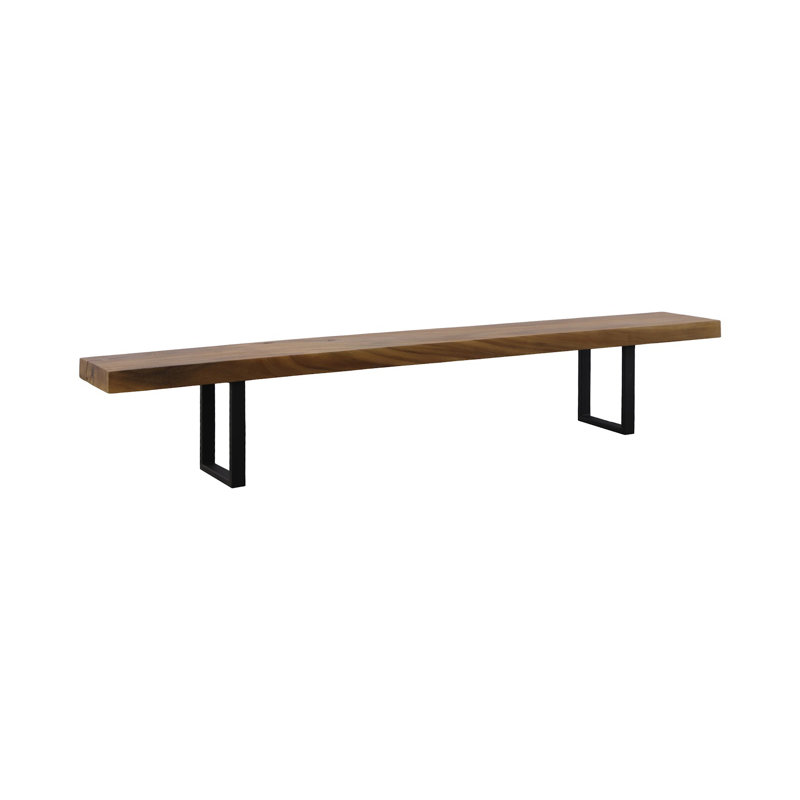 Origins Straight Edge Bench, Natural, 17" H x 60" W x 14" D
