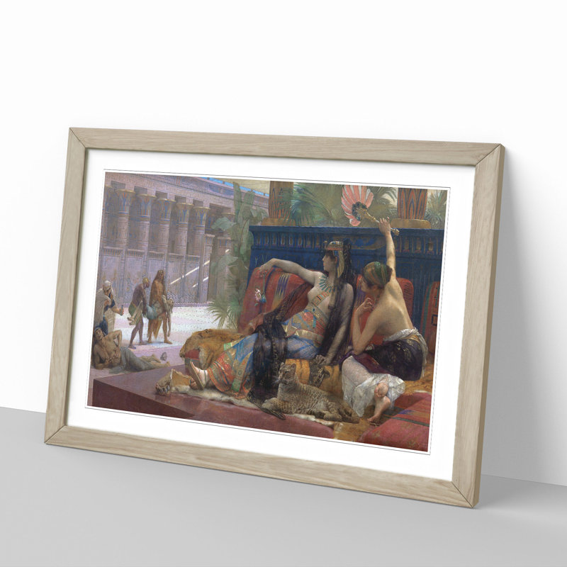 Cleopatra by Alexandre Cabanel - Picture Frame Painting, Oak Framed, 36cm H x 48cm W x 2cm D