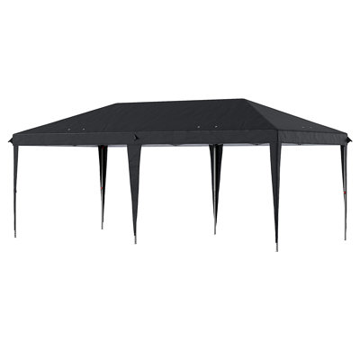Tente à auvent escamotable 10 pi x 20 pi Outsunny