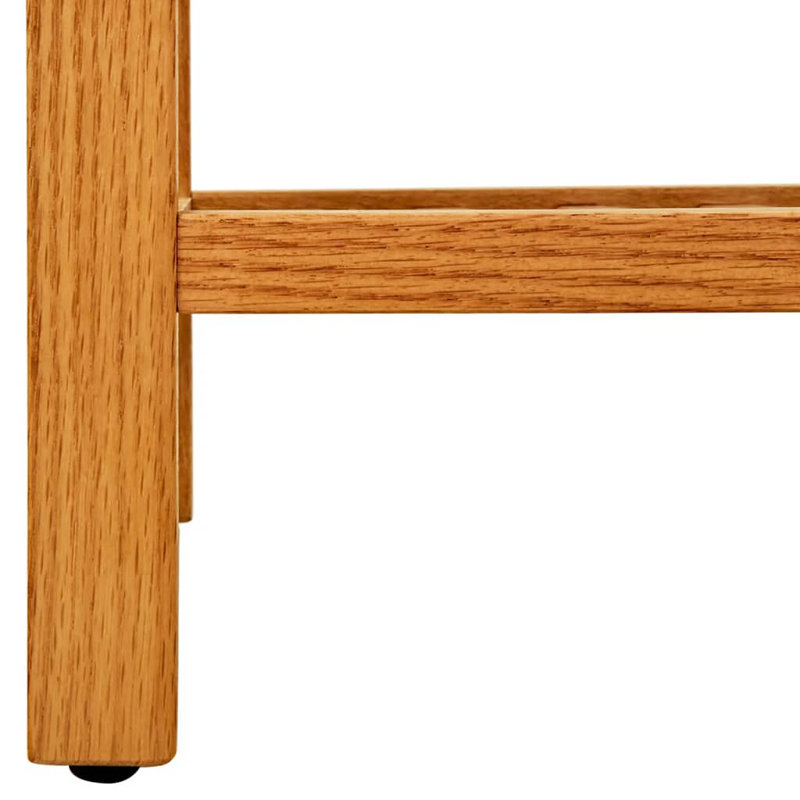 vidaXL Shoe Rack Solid Oak Wood Compact Shoe Rack Rectangular Rustic 39.4" x 10.6" x 15.7" Brown, 15.7"H x 39.4"W x 10.6"D