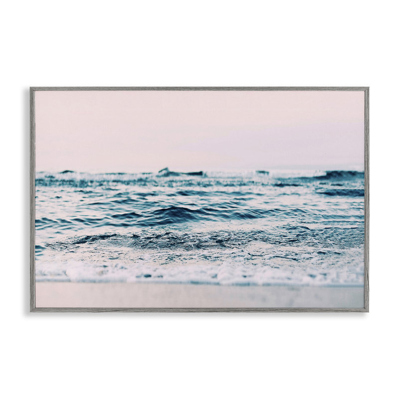 «Ocean Wave Blush», estampe numérique par Sissi et Seb, Estampe numérique Farmhouse, H 12 po x l 18 po