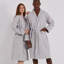 Hammd 100% Cotton Waffle Gender Neutral Mid-Calf Bathrobe with Pockets-1672021776-1672021788