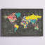 Carte colorée du monde - Impression sur toile-1226802881-1226802894