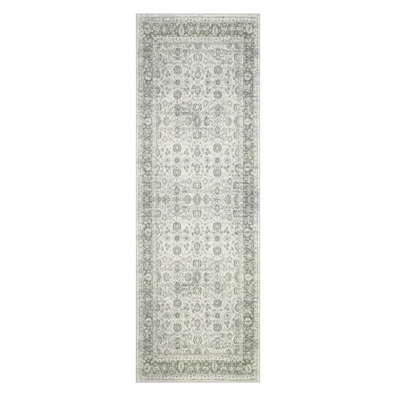 Area Rugs Vintage Floral Area Rug Washable, Low Pile, Non-Slip, mark Resistant Carpet for Living Room, Bedroom, Dining Room, Home Office