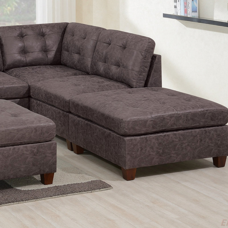 Fauteuil capitonné en similicuir respirant 1pc