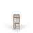 Frosted Glass Console Table With 3 Stools