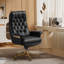 Fauteuil de bureau Kinnls Cellier Massage, fauteuils de direction modernes en cuir véritable pour bureaux, fauteuils inclinables ergonomiques, verrou inclinable à hauteur réglable, noir-101602210