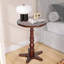 Petite table de bout ronde, tables d'appoint à piédestal en bois, table de chevet vintage-1304884770
